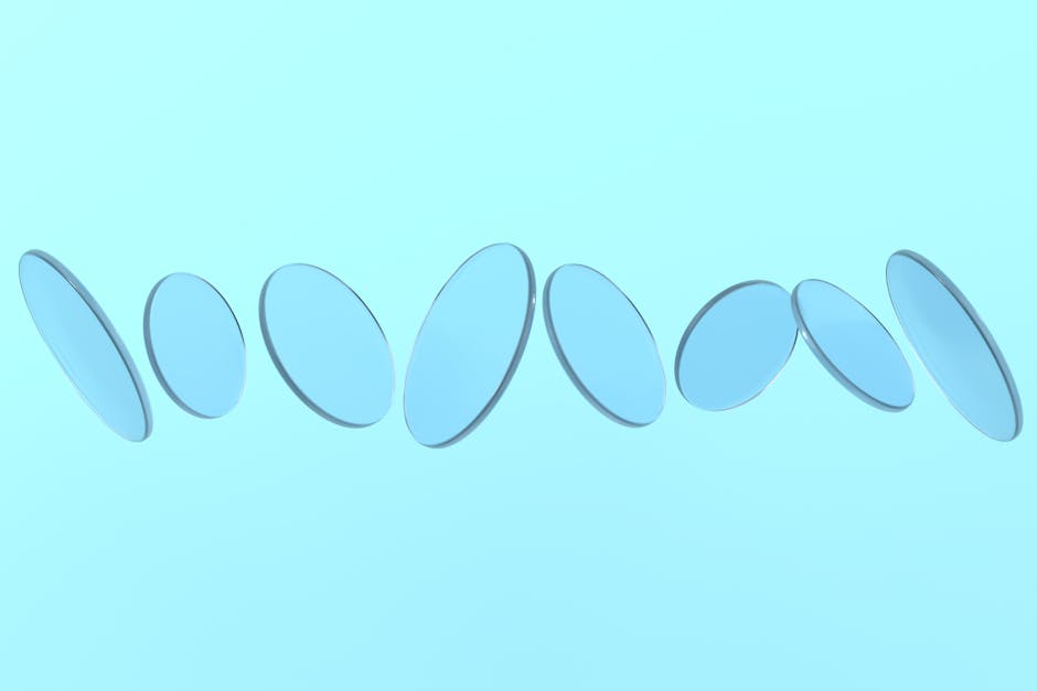 Blue transparent pricing discs